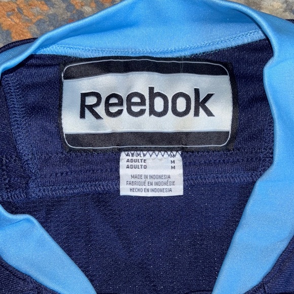 Reebok Navy and Light Blue Pittsburgh Elite Jersey Falk - Picture 6 of 9